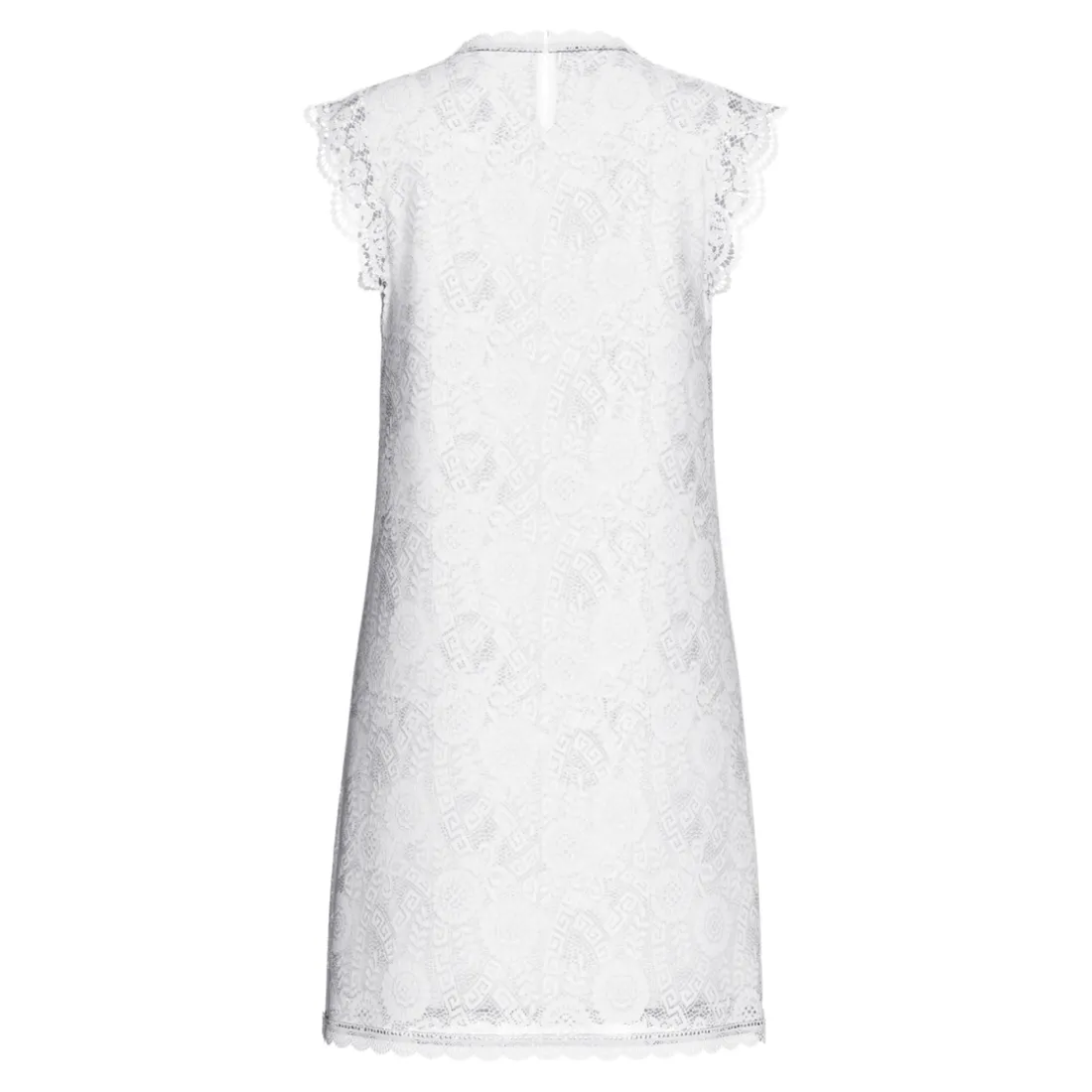 Robe courte en dentelle Colline blanc écru Daisy