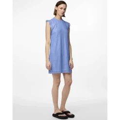 Robe courte en dentelle Colline bleu Nell