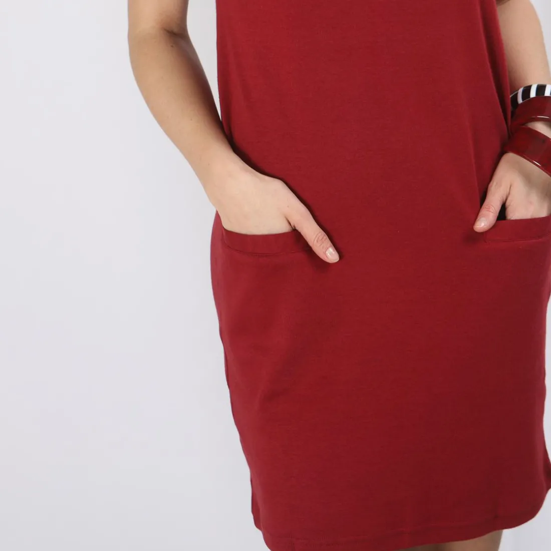 Robe courte en jersey