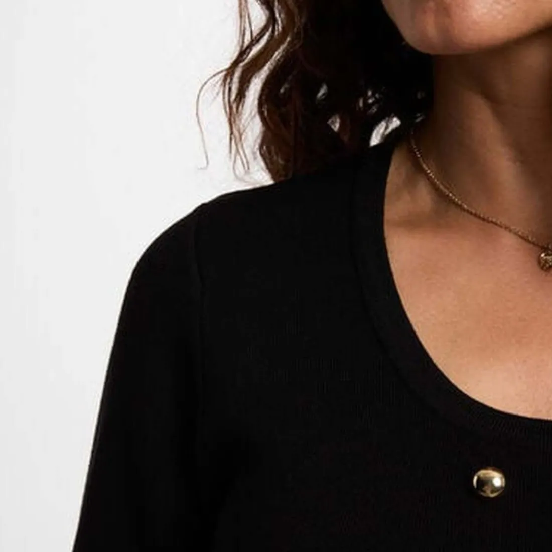 Robe courte femme Morgan noir en viscose