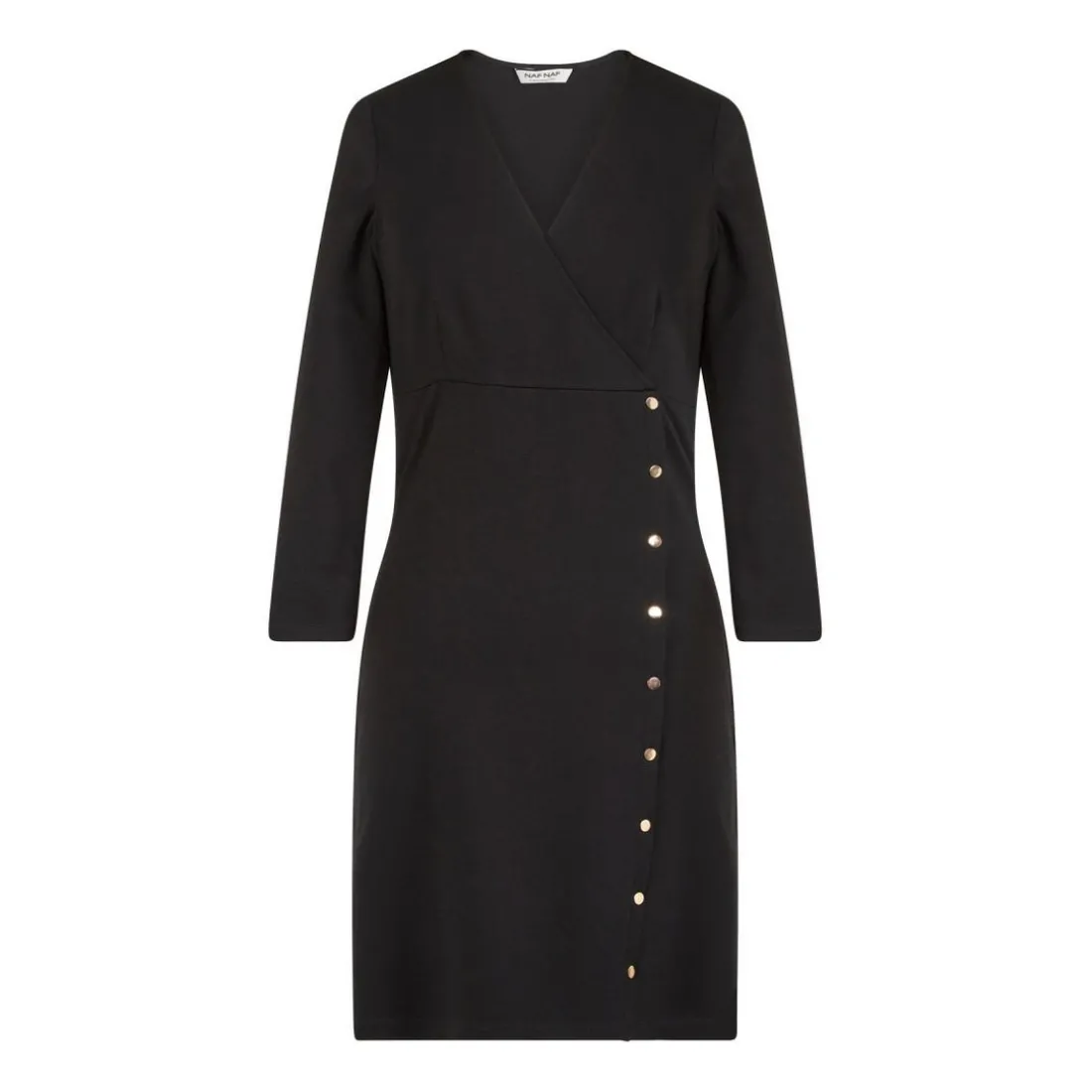 Robe courte femme noir en viscose