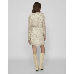 Robe courte gris clair