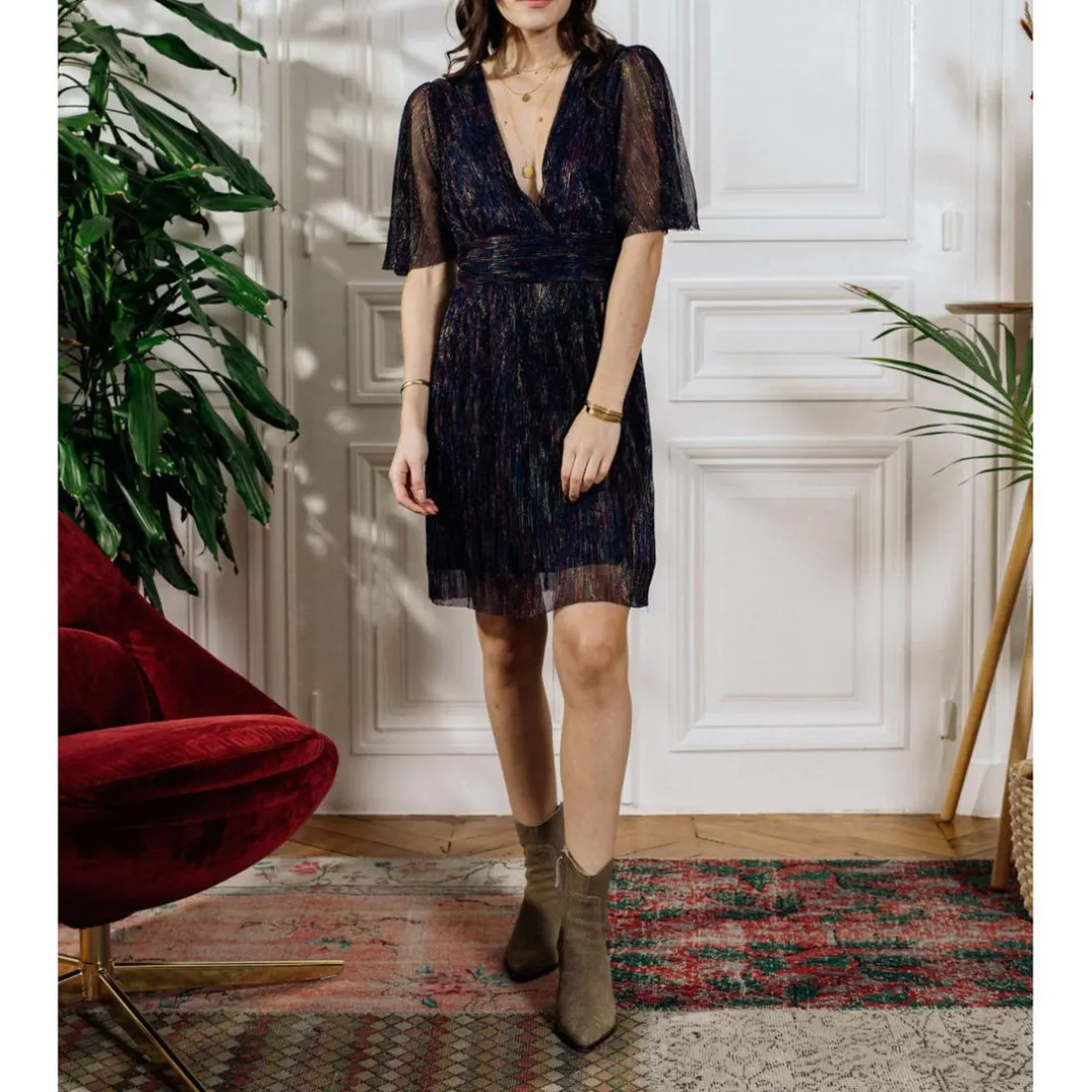 Robe courte IAGO noir