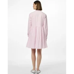 Robe courte manches longues en coton Sally lavande Xia