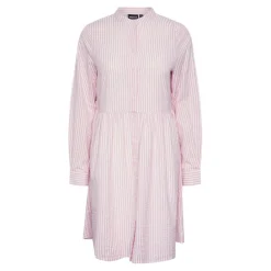 Robe courte manches longues en coton Sally lavande Xia