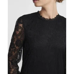 Robe courte noir en nylon