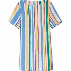 Robe courte rayures multicolores femme Pepe Jeans - Multicolore
