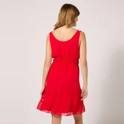 Robe courte rouge