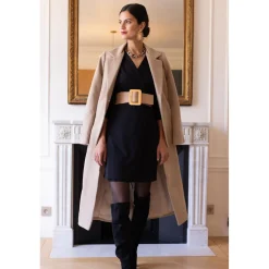 Robe croisée manches 3/4 Anya
