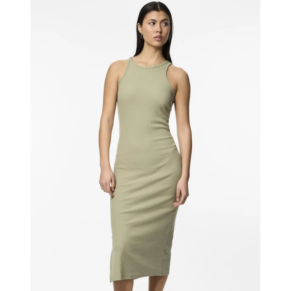 Robe débardeur Cruka gris en coton Maya