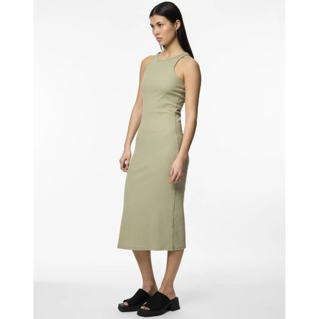 Robe débardeur Cruka gris en coton Maya