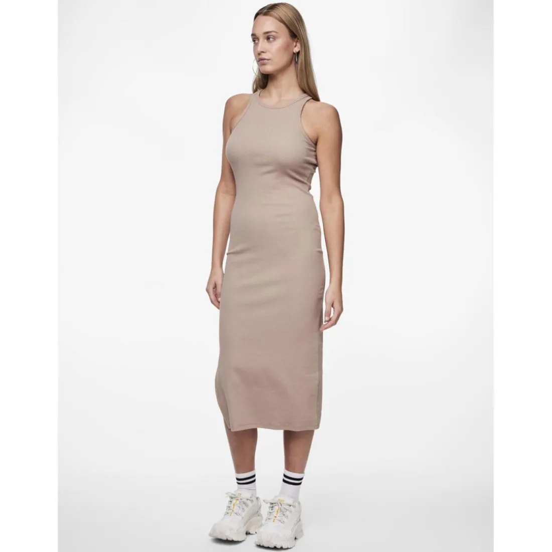 Robe débardeur Cruka marron en coton Vivi