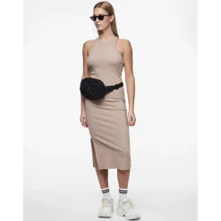 Robe débardeur Cruka marron en coton Vivi
