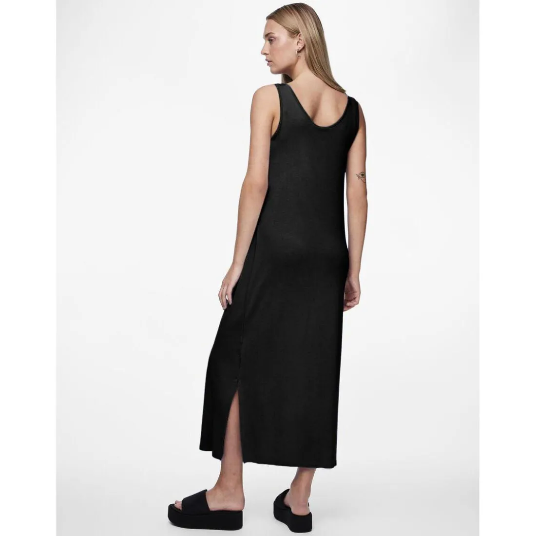 Robe débardeur en viscose Sofia noir Lana