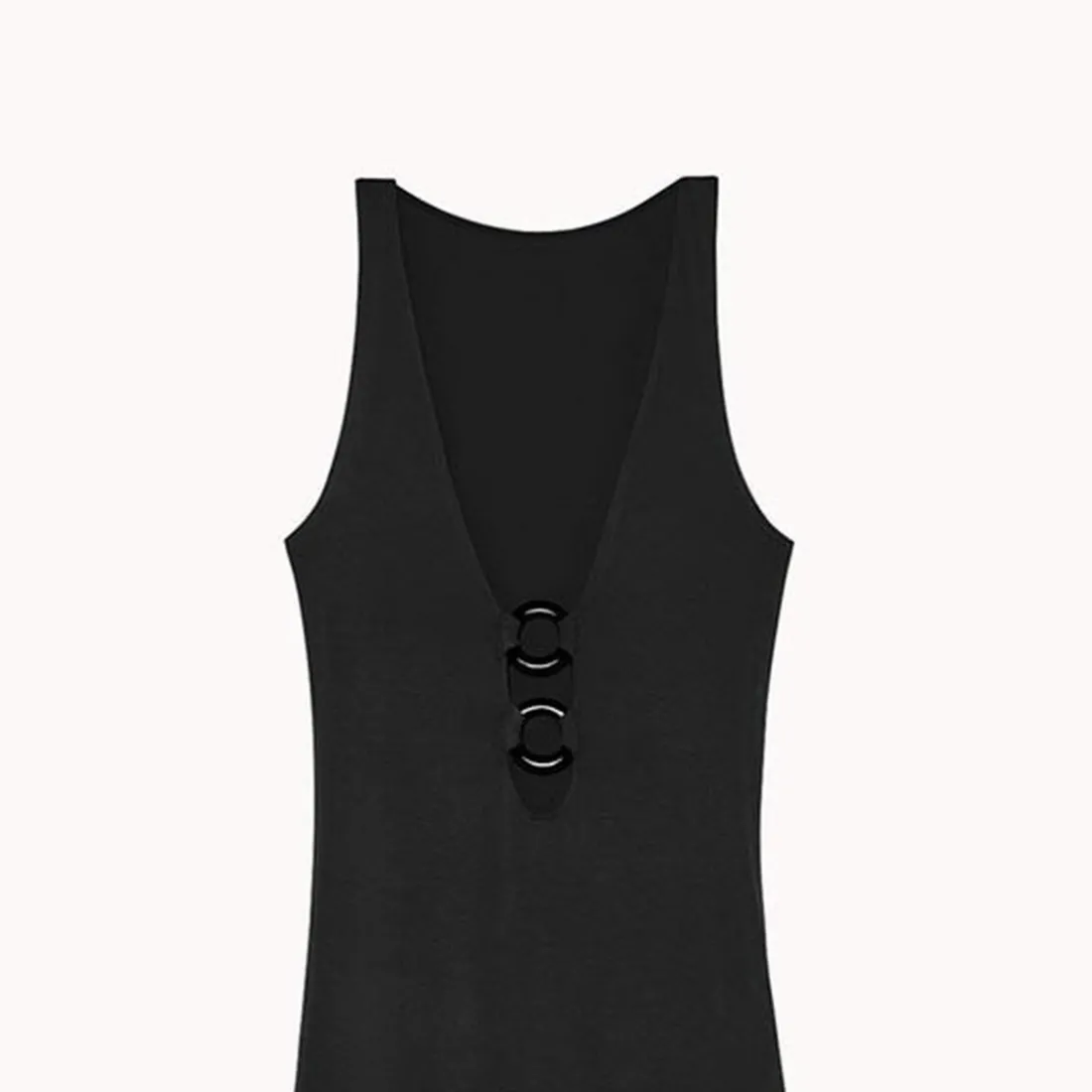 Robe débardeur longue Ava noir
