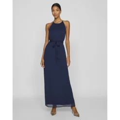 Robe de soirée sans manche Falia bleu Elle