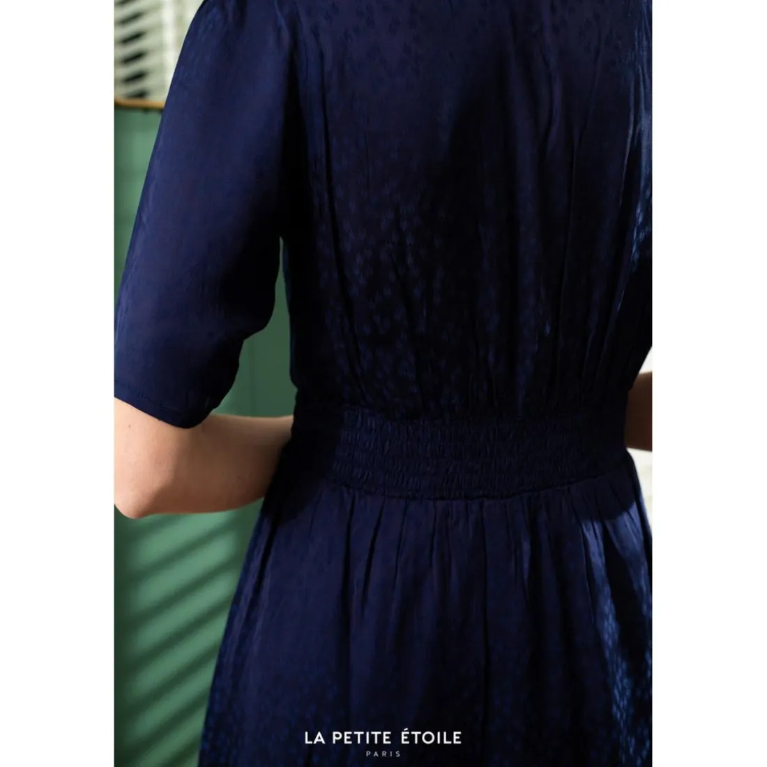 Robe DRINA bleu en viscose