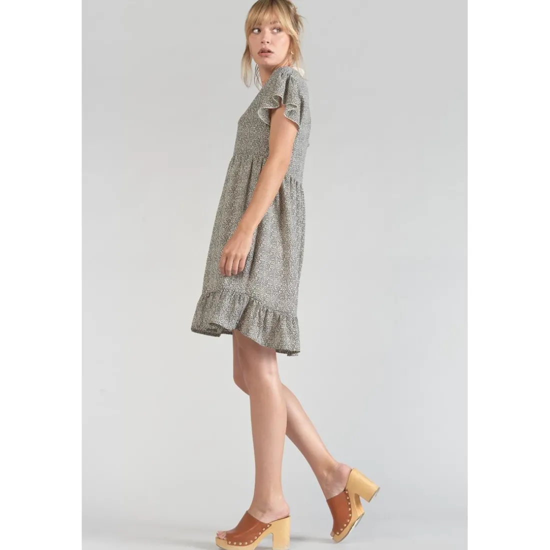 Robe droite ALIETTE blanc