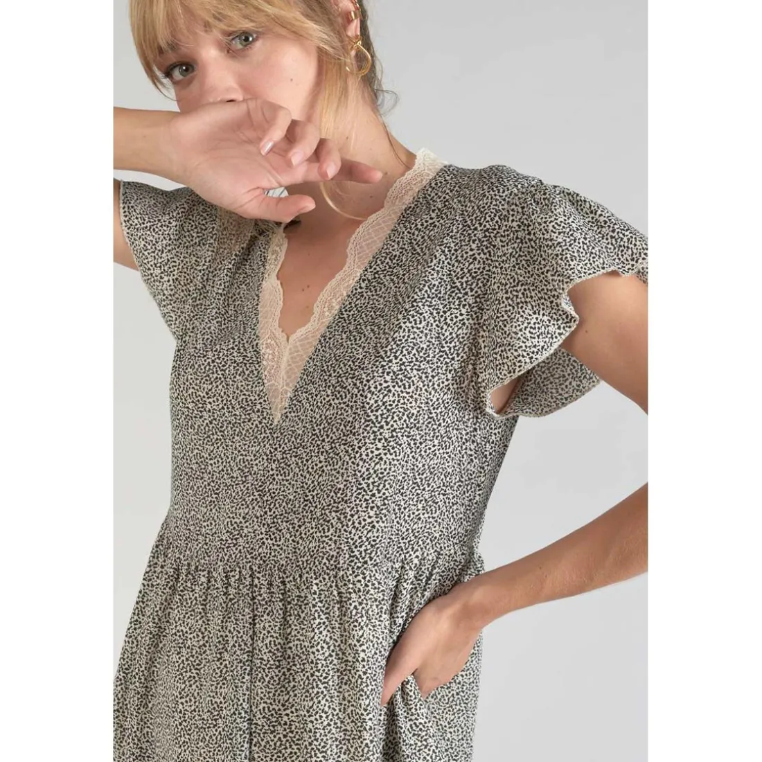 Robe droite ALIETTE blanc
