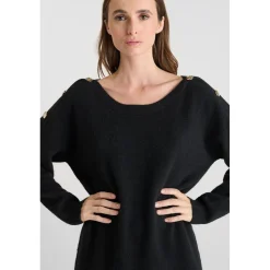 Robe droite CARMENA noir Lou