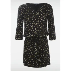 Robe droite ceinturée