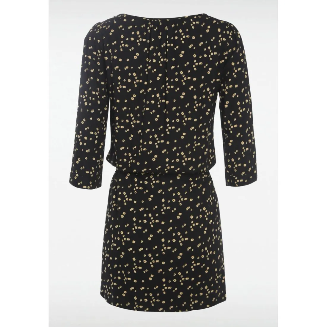 Robe droite ceinturée