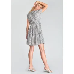 Robe droite CHARDON noir en coton