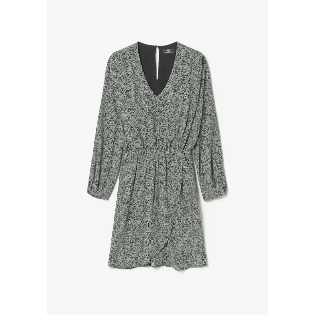 Robe droite CRIZI vert en viscose