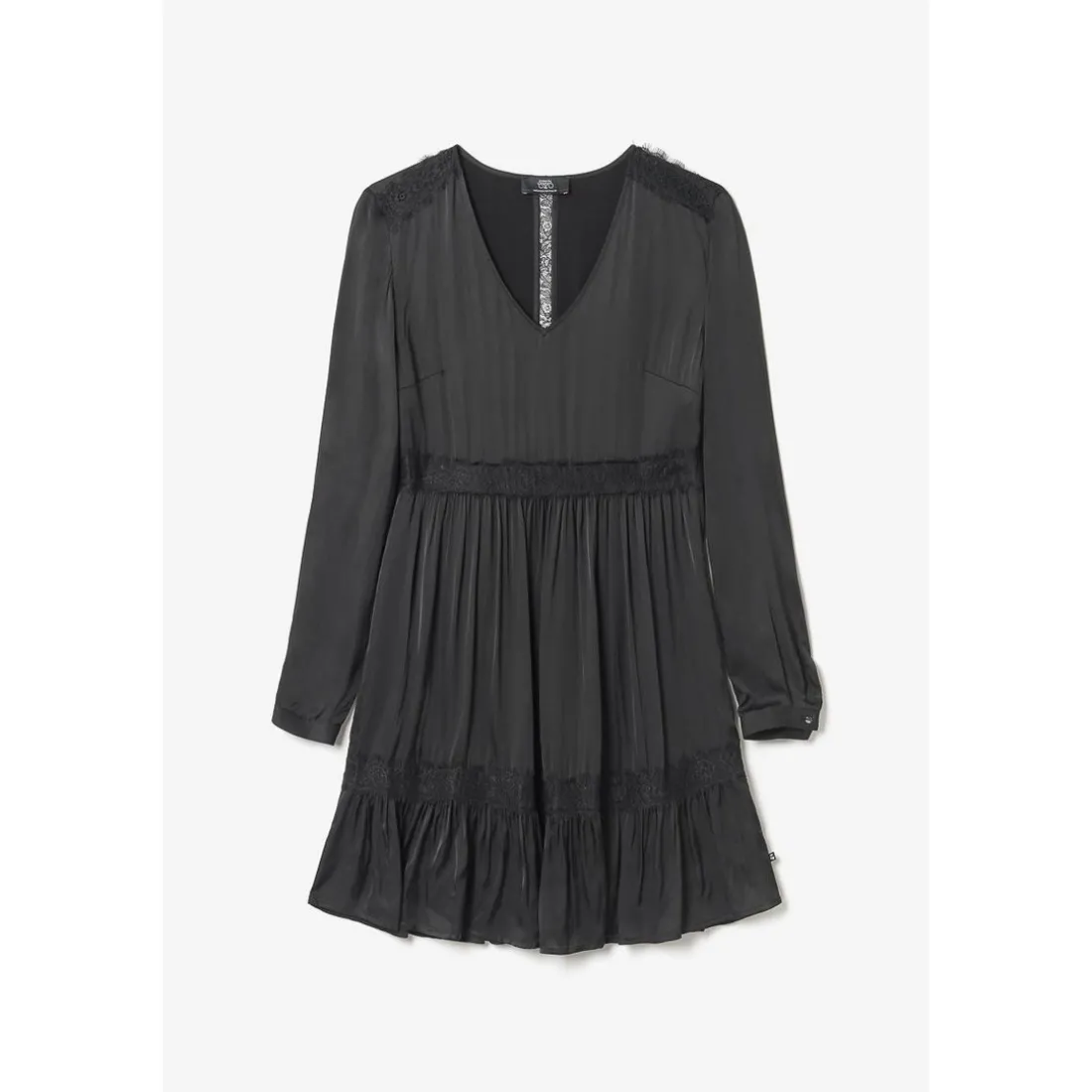 Robe droite EISE noir en viscose