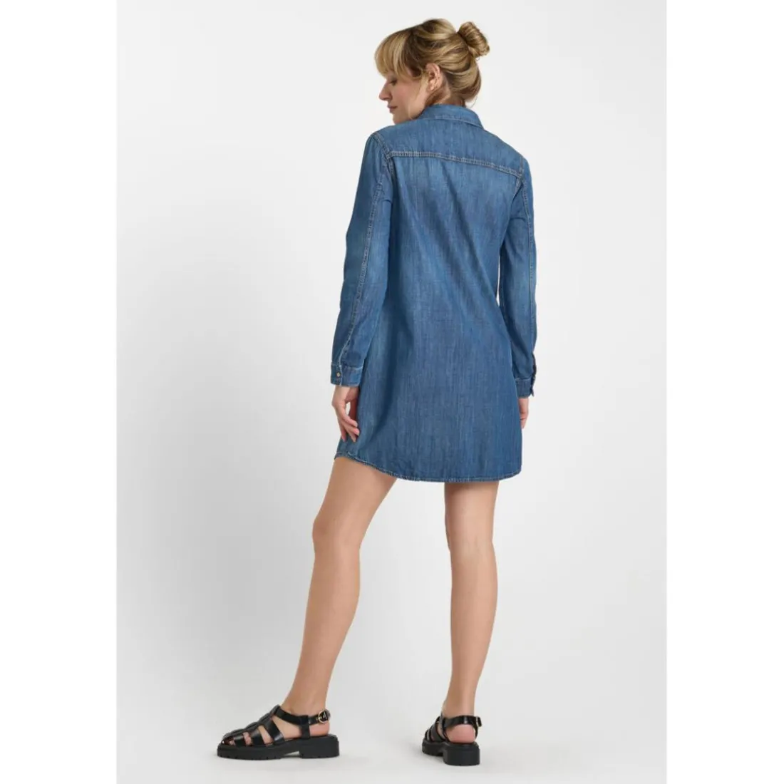 Robe droite en jeans ALIO bleu Ruth