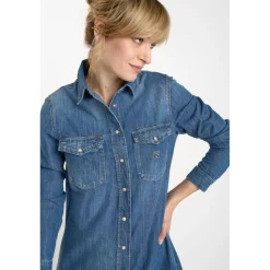 Robe droite en jeans ALIO bleu Ruth
