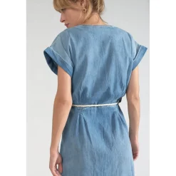 Robe droite en jeans EOURRE bleu