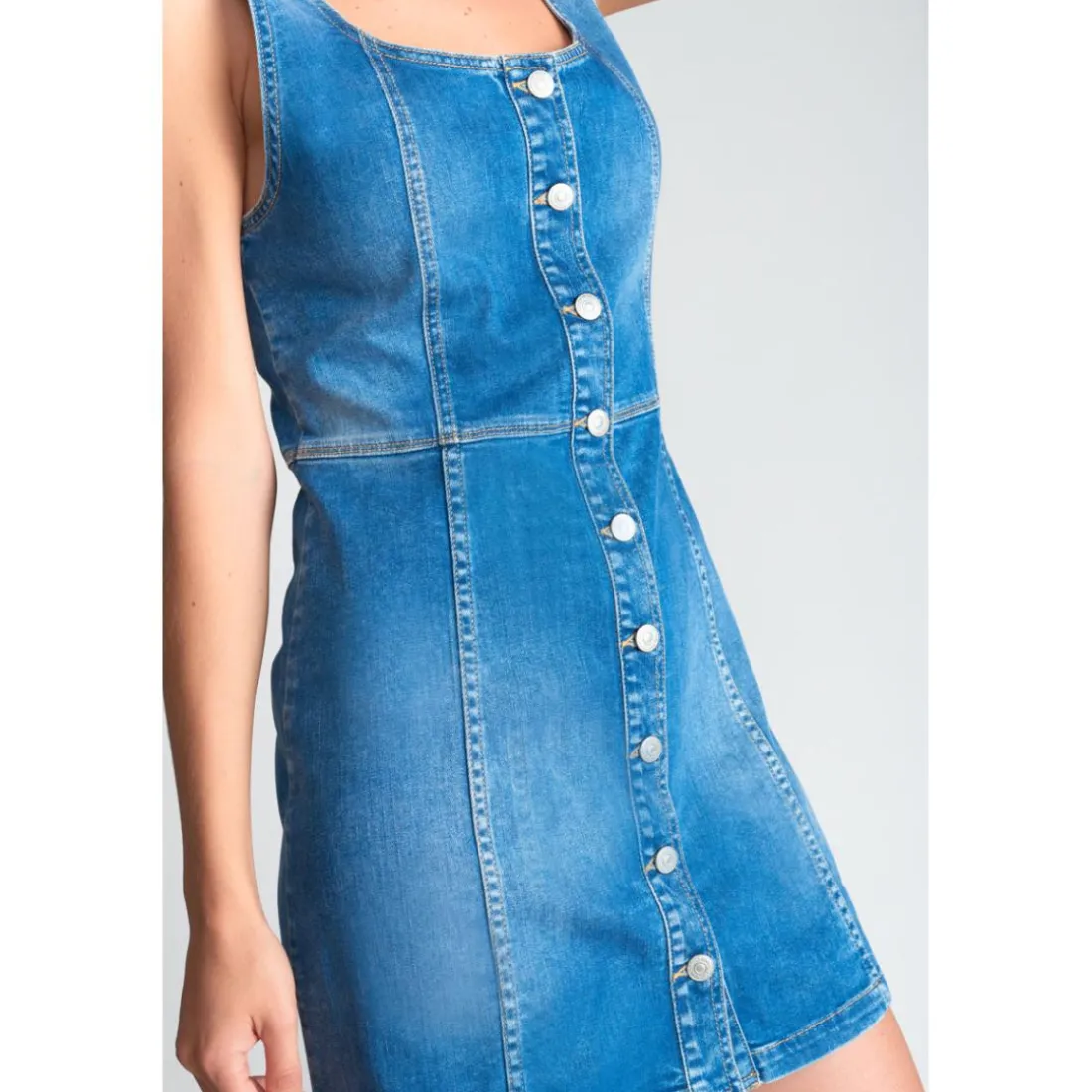 Robe droite en jeans TIRANA bleu Xena