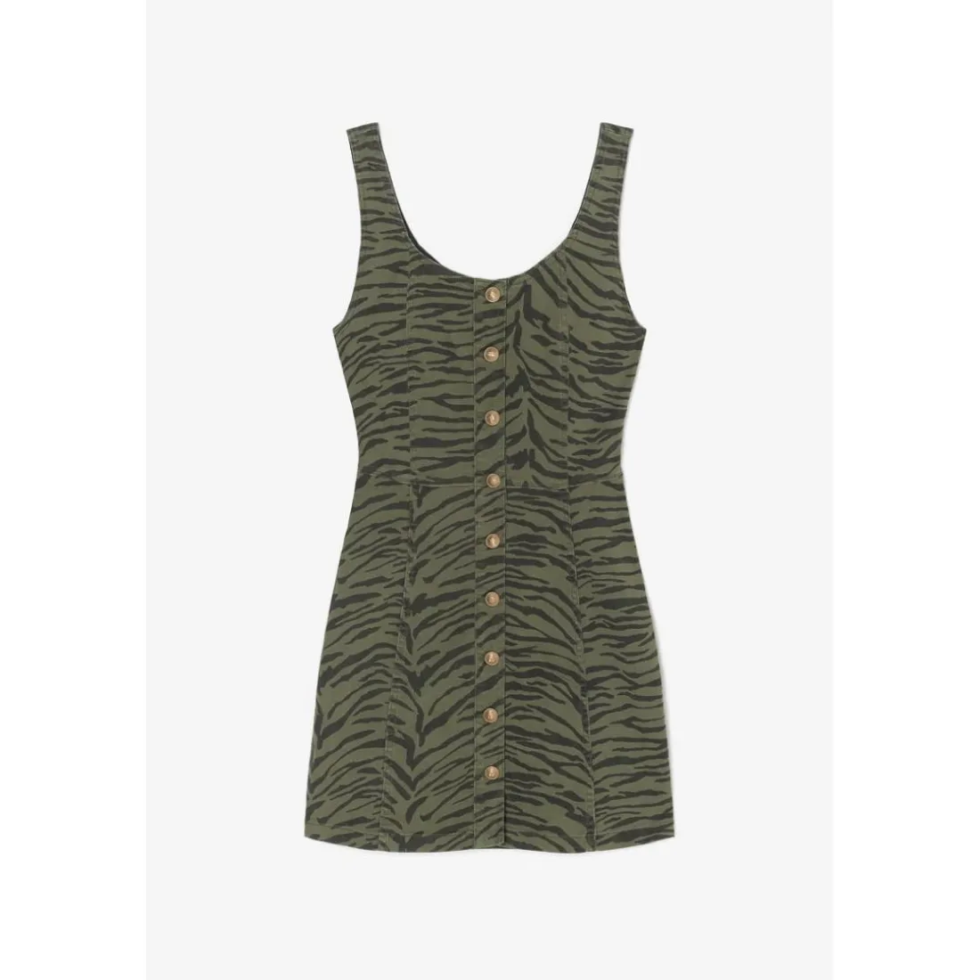 Robe droite en jeans ZERANA vert Hazel