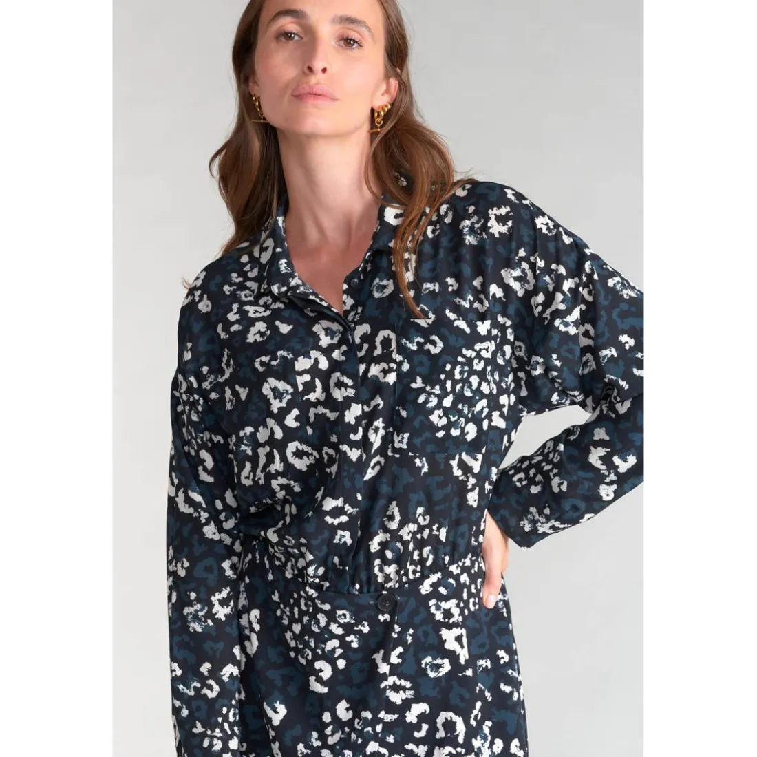 Robe droite EVANN - Bleue