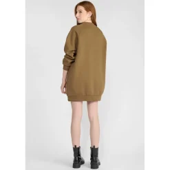 Robe droite fille ADELGI marron Lily en coton