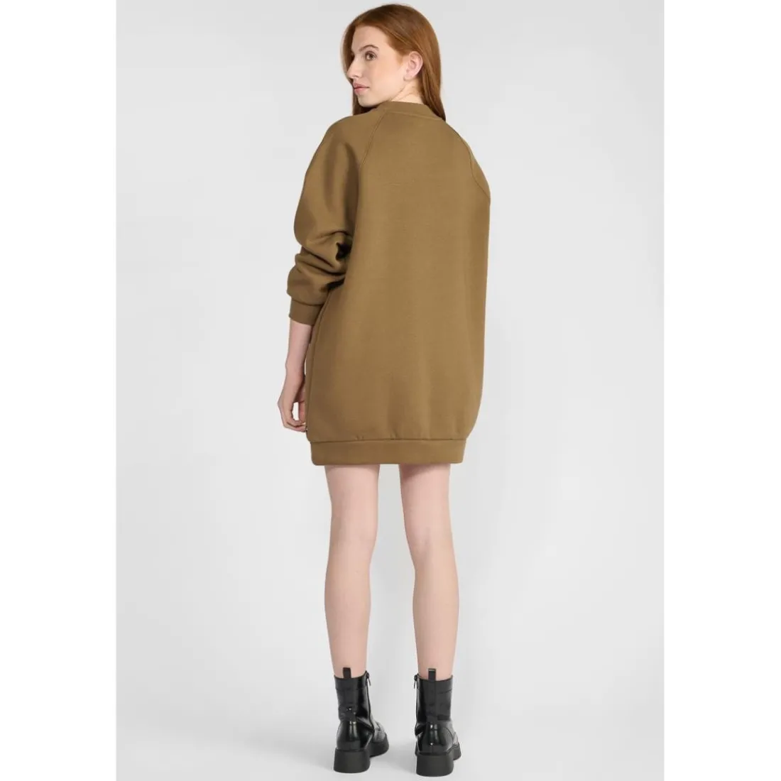 Robe droite fille ADELGI marron Lily en coton