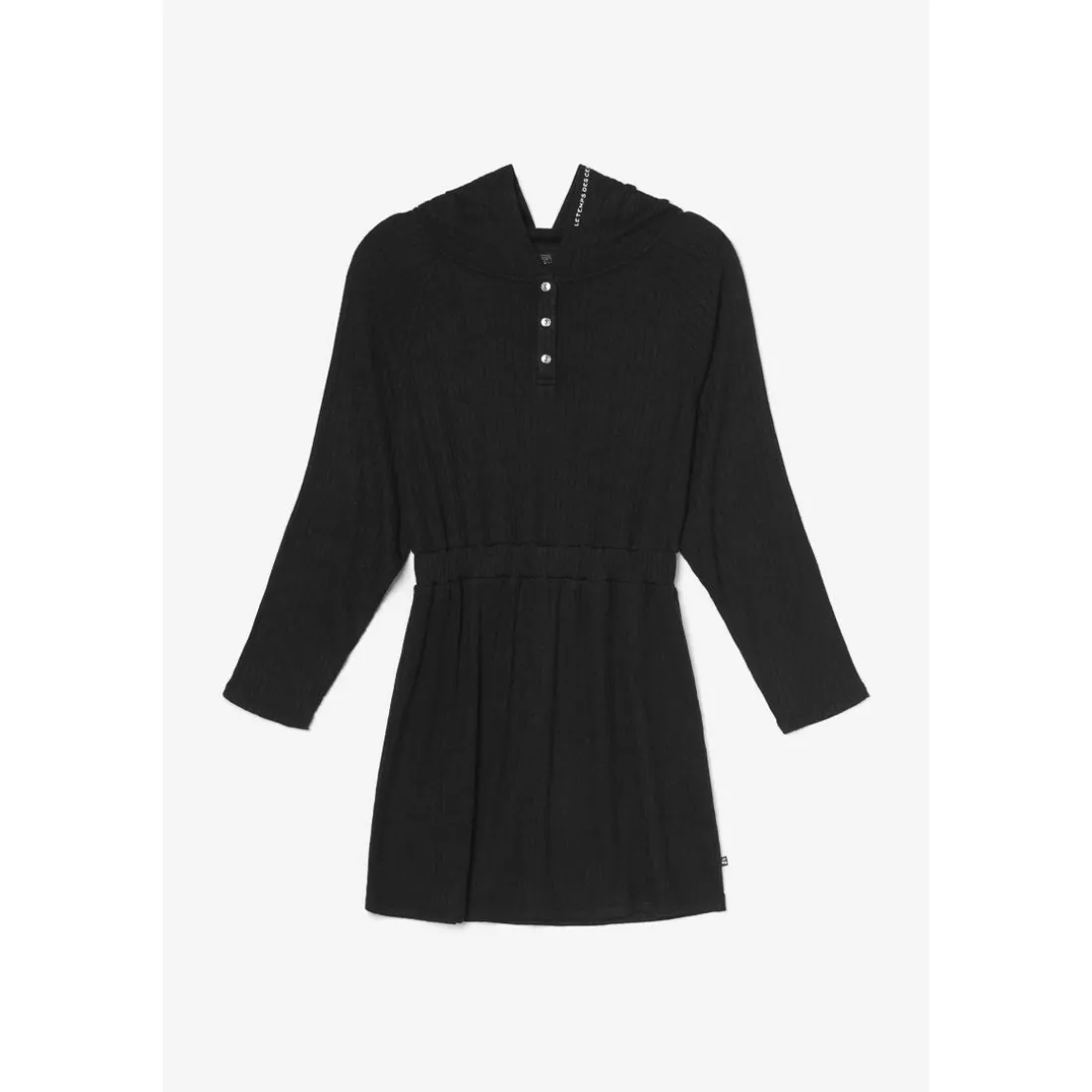Robe droite fille CAPPUGI noir en viscose