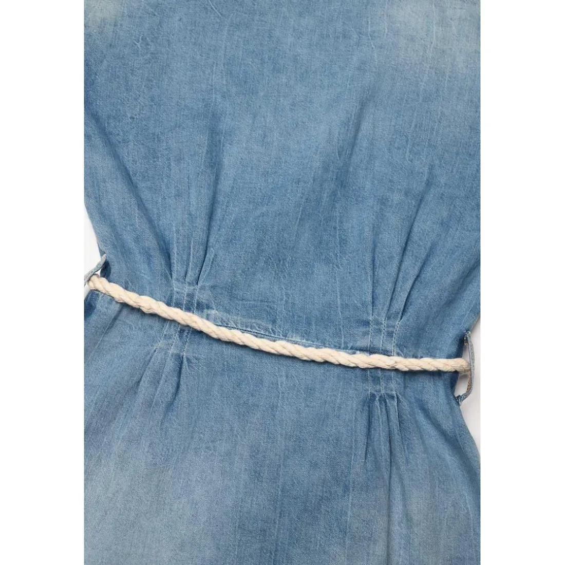 Robe droite fille en jeans KARITE bleu