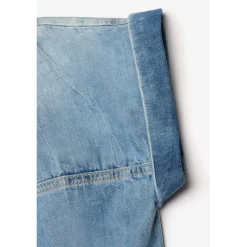Robe droite fille en jeans KARITE bleu