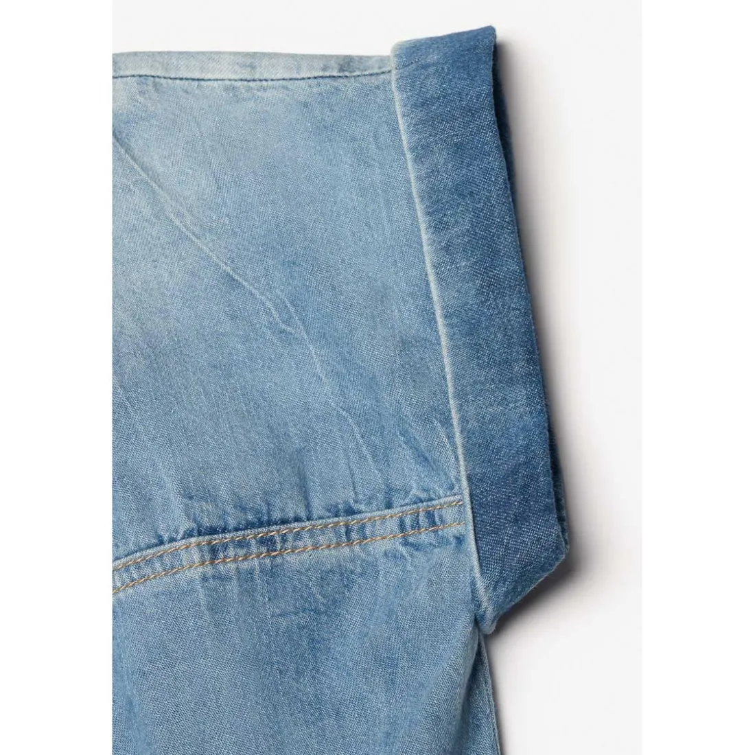 Robe droite fille en jeans KARITE bleu
