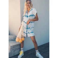 Robe droite fille NIKOSGI bleu