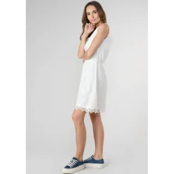 Robe droite HELIOT marron Sia en coton