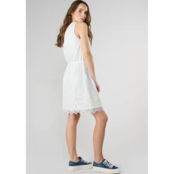 Robe droite HELIOT marron Sia en coton