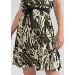 Robe droite PAGE vert en viscose