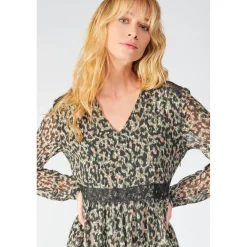 Robe droite REVE vert