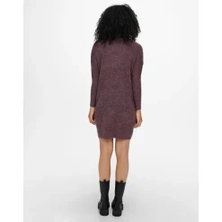 Robe en maille Col bénitier Manches 3/4 Au-dessus du genou rouge Ula