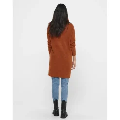 Robe en maille Col bénitier Manches 3/4 Au-dessus du genou rouge Eva