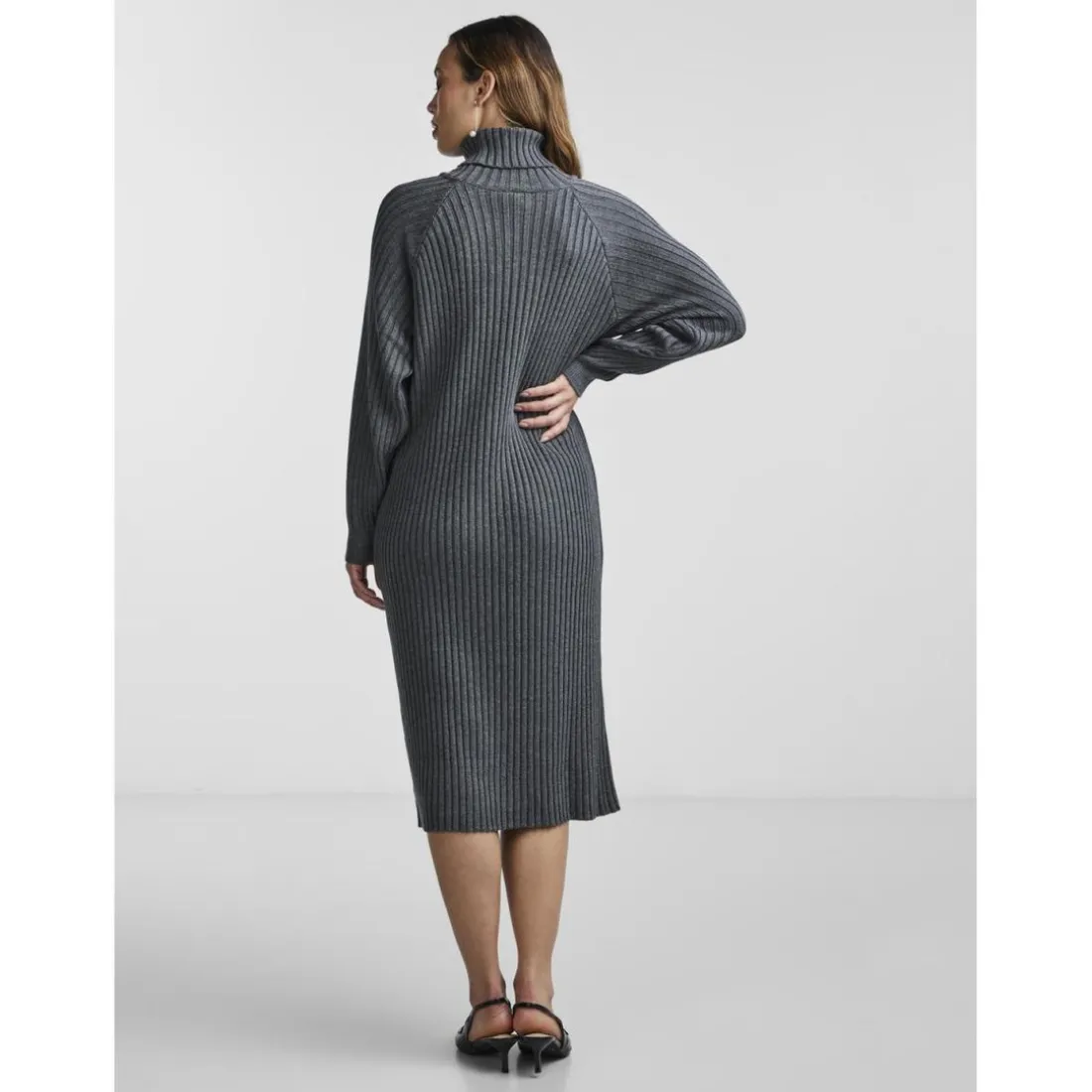 Robe en maille gris Anna