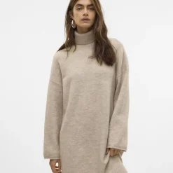 Robe en maille gris clair Gemma Rae